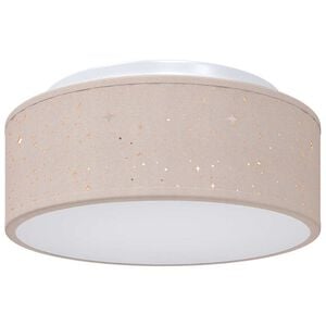 vidaXL Lampe de plafond Taupe 30 x 30 x 13,5 cm tissu
