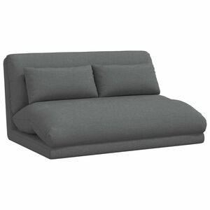 vidaXL Fauteuil de sol Gris fonc&eacute; 110 x 82 x 55 cm tissu