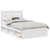 vidaXL Cadre de lit Blanc 120 x 190 cm Bois de pin massif