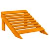 vidaXL Chaise de jardin Adirondack 2 places et pouf Sapin Orange