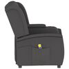 vidaXL Fauteuil de massage inclinable porte-gobelet 2places gris fonc&eacute;