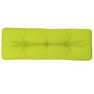vidaXL Coussin de palette vert vif 120x40x12 cm tissu