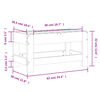 vidaXL Repose-pied de jardin 62x30x32 cm bois de pin massif