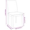 vidaXL Chaises à manger coussins 2 pcs blanc bois massif caoutchouc