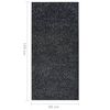 vidaXL Tapis BCF Anthracite 80x150 cm