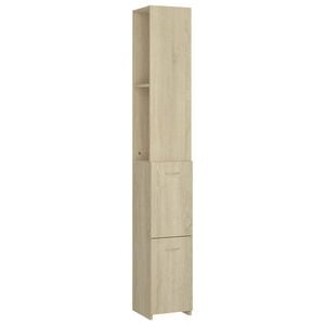 vidaXL Armoire salle de bain ch&ecirc;ne sonoma 25x26,5x170 cm