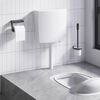 vidaXL Réservoir de wc avec entrée d'eau inférieure 3/6 L blanc