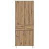 vidaXL Haut Armoire Montage mural Ch&ecirc;ne artisanal 69,5 x 34 x 180 cm