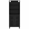 vidaXL Haut Armoire Ch&ecirc;ne noir 69,5 x 34 x 180 cm Bois d'ing&eacute;nierie
