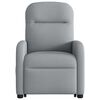 vidaXL Fauteuil de massage inclinable Gris clair Tissu