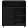 vidaXL Support d'imprimante avec stockage Chêne noir 60 x 50 x 67 cm