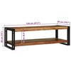 vidaXL Table basse Marron 120 x 50 x 38 cm Bois d'acacia massif