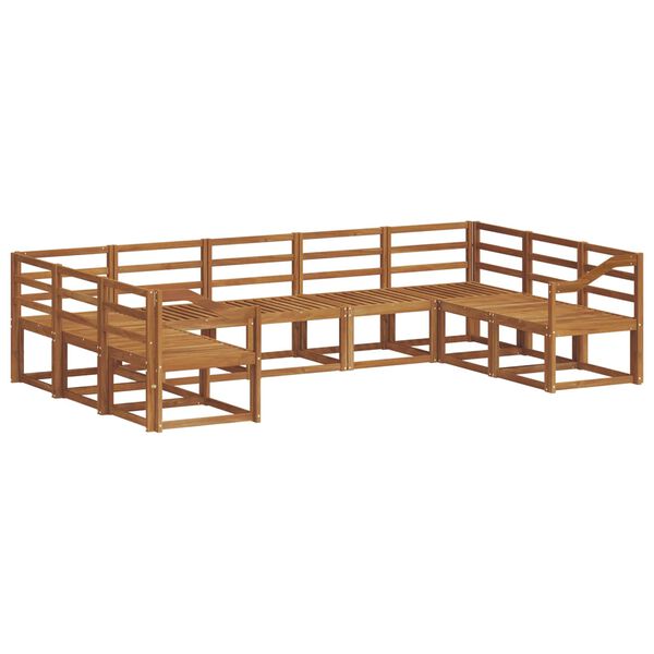 vidaXL Ensemble de canap&eacute;s d'ext&eacute;rieur 9 pcs Naturel