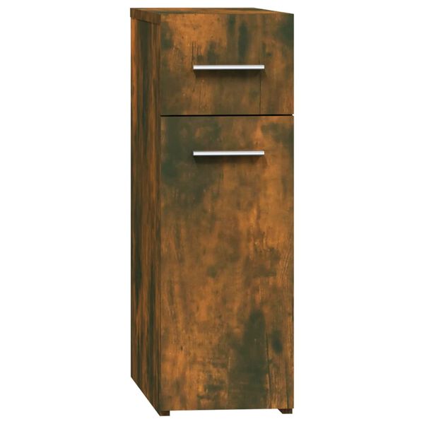 vidaXL Armoire d'apothicaire Ch&ecirc;ne fum&eacute; 20x45,5x60cm Bois d'ing&eacute;nierie