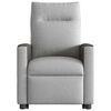 vidaXL Fauteuil de massage inclinable gris nuage tissu