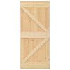 vidaXL Porte NARVIK Naturel 100 x 210 cm Bois de pin massif