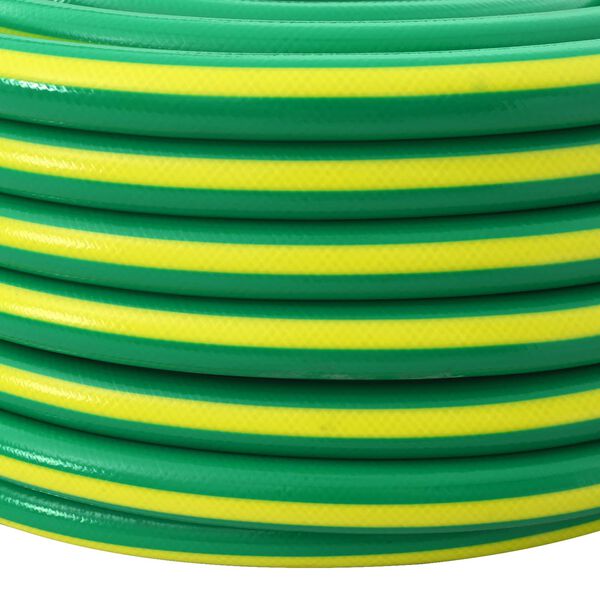 vidaXL Tuyau de jardin 5 couches Vert et jaune 1 / 2'' 10 m PVC