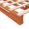 vidaXL Lit de palette sans matelas cire marron 140x200 cm pin massif