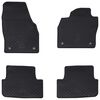 vidaXL Tapis de voiture 4 pcs Noir Caoutchouc