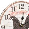 vidaXL Horloge murale avec motif de coq Multicolore 30 cm MDF