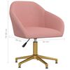 vidaXL Chaises pivotantes à manger lot de 2 rose velours