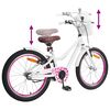 vidaXL V&eacute;lo pour Enfants 18 Pouces pour les 5-7 ans Blanc