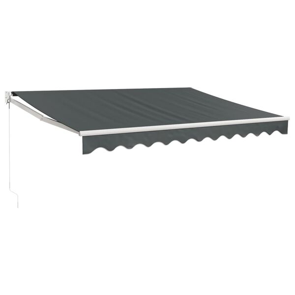 vidaXL Auvent r&eacute;tractable anthracite 3x2,5 m tissu et aluminium