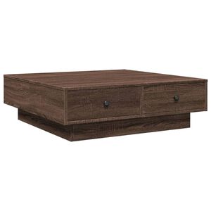 vidaXL Table basse Ch&ecirc;ne marron 90x90x28 cm Bois d'ing&eacute;nierie