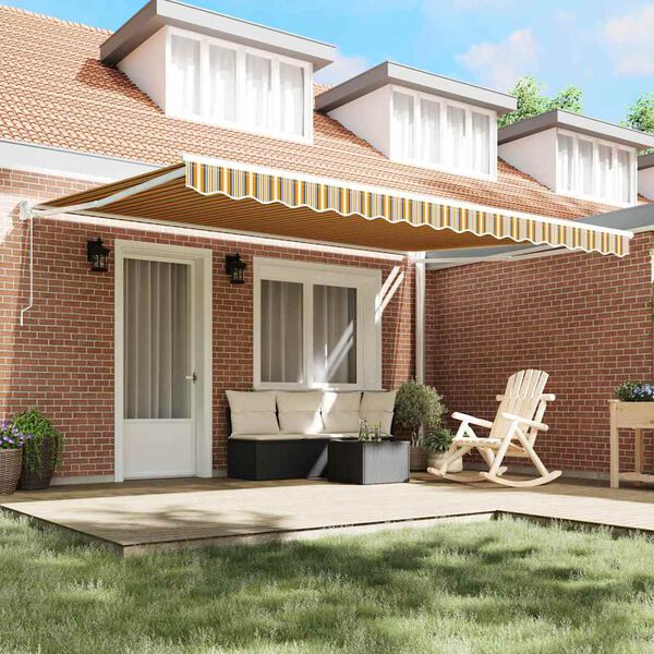 vidaXL Auvent R&eacute;tractable Multicolore 450 &times; 300 cm