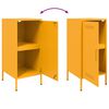 vidaXL Buffet jaune moutarde 36x39x79 cm acier
