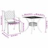vidaXL Ensemble de tables de jardin 3 pcs Noir Aluminium coul&eacute;
