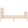 vidaXL Cadre de lit sans matelas 140x190 cm bois de pin massif