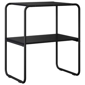 vidaXL Table console Ch&ecirc;ne noir 60 x 42,5 x 70 cm Bois d'ing&eacute;nierie