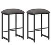 vidaXL Tabouret de bar 2 pc Gris clair 40 x 32 x 74 cm