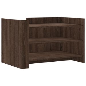 vidaXL Table basse ch&ecirc;ne marron 80x50x50 cm Bois d'ing&eacute;nierie