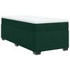 vidaXL Sommier &agrave; lattes de lit avec matelas Vert fonc&eacute; 100x200 cm