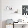 vidaXL &Eacute;tag&egrave;re Murale avec &eacute;tag&egrave;re 2 pcs Marbre blanc 60 x 9 x 3 cm