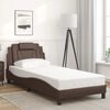 vidaXL Cadre de lit Viana sans matelas marron 90x200 cm similicuir