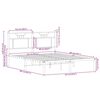 vidaXL Cadre de lit sans matelas ch&ecirc;ne sonoma 150x200 cm