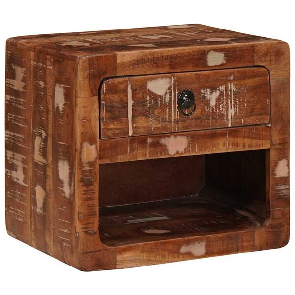 vidaXL Cabinet de chevet mural avec tiroir Multicolore 40 x 30 x 36 cm