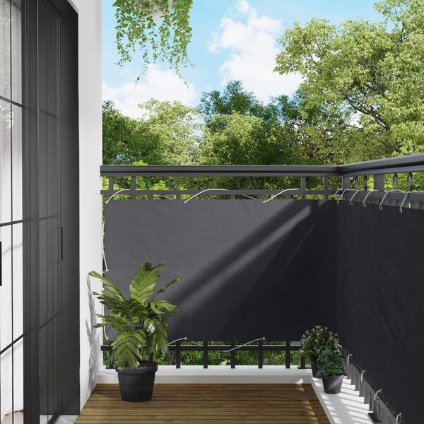 vidaXL &Eacute;cran de balcon Anthracite 100 x 300 cm Tissu Oxford