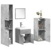 vidaXL Ensemble de meubles de salle de bain 5 pcs gris b&eacute;ton