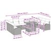 vidaXL Ensemble de canap&eacute; de jardin 11 pcs beige et gris clair