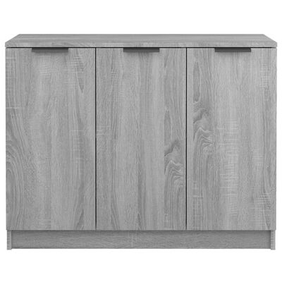 vidaXL Buffet Sonoma gris 90,5x30x70 cm Bois d'ingénierie
