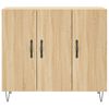 vidaXL Buffet chêne sonoma 90x34x80 cm bois d'ingénierie