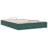 vidaXL Cadre de lit ottoman sans matelas vert foncé 140x190 cm velours