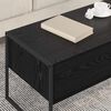 vidaXL Table basse Chêne noir 100 x 46 x 40 cm Bois d'ingénierie