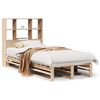 vidaXL Lit biblioth&egrave;que sans matelas 90x190 cm bois massif