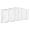 vidaXL Paniers à gabions arqués 6 pcs 400x50x140/160 cm Fer galvanisé