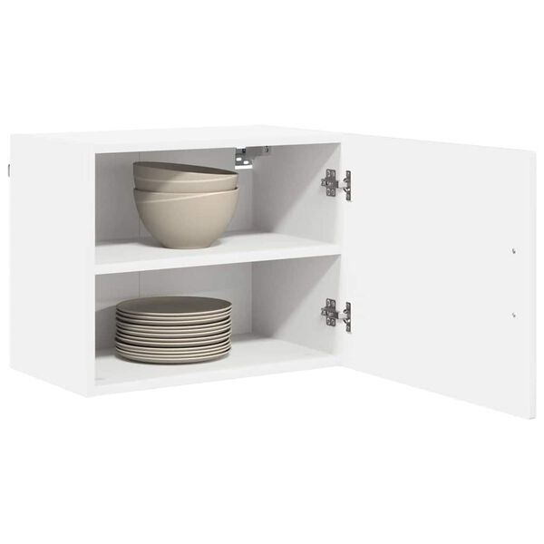 vidaXL Armoire de cuisine avec &eacute;tag&egrave;re Blanc brillant 50 x 31 x 40 cm